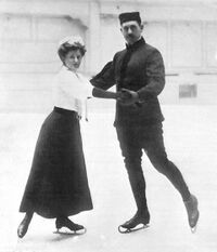 Анна Хюблер и Генрих Бургер на Олимпиаде 1908 года