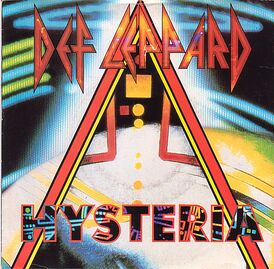 Обложка сингла Def Leppard «Hysteria» (1987)