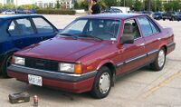 1985-1987 Hyundai Sonata, вид спереди