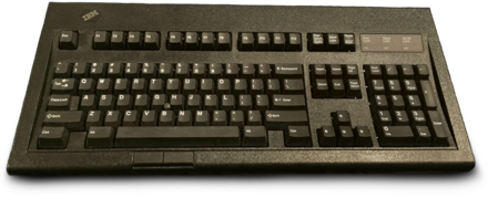 Клавиатура IBM Model M13 с трекпоинтом и двумя кнопками мыши