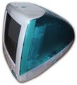 Первая модель iMac G3 цвета Bondi Blue, представленная в 1998