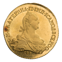 10 рублей 1772 года (новодел) (литеры «T∙I»)