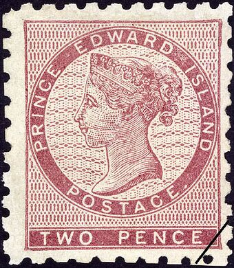 Первая серия (1861): номинал в 2 пенса