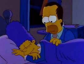 Гомер покидает Мардж, чтобы найти работу.