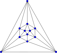 5-связный планарный граф: икосаэдр