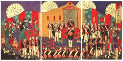 Illustration of the Ceremony Issuing the Constitution (Chikanobu).jpg