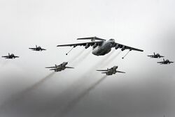 Ilyushin Il-78M, Yakovlev Yak-130, Sukhoi Su-24M2 (4712471614).jpg