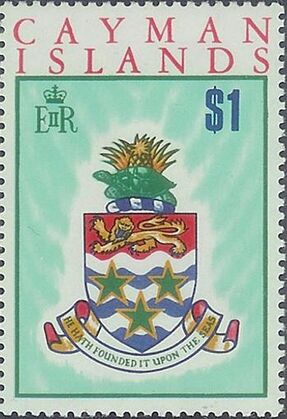 1970: герб Каймановых Островов, 1 шиллинг (Mi #274)