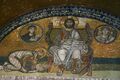 Император Лев VI (886–912) поклоняется Христу. Мозаика наверху императорских ворот в Айя Софие.