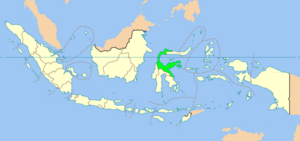 Центральный Сулавеси на карте