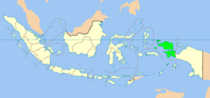Западное Папуа на карте