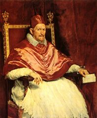 Портрет папы Иннокентия X, Диего Веласкес, ок. 1650