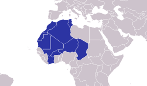Территория конфликта в Магрибе.