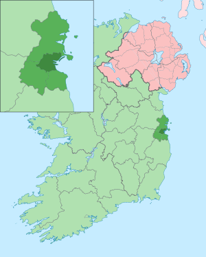 Город-графство Дублин на карте