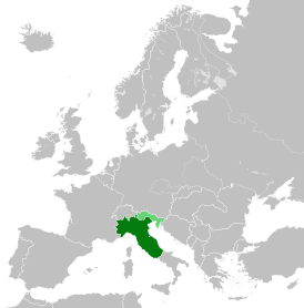         Территория ИСР в 1943 году      Оперативная зона Адриатического побережья, контролируемая Германией