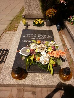Могила Юзефа Валюка на кладбище Воинские Повонзки