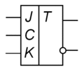 Условное графическое обозначение JK-триггера со статическим входом С