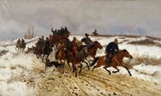 Хелмоньский, Юзеф - Выезд на охоту (1882)