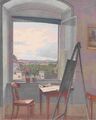 Вид из окна мастерской художника близ Дорнаха в Вене (1836)