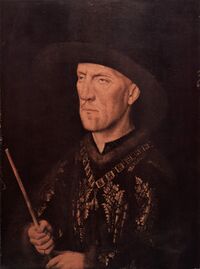 Ян ван Эйк. Портрет Бодуэна де Ланнуа. 1435. Берлинская картинная галерея
