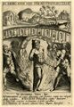 Гравюра мученичества Св. Поликарпа. В правом верхнем углу изображена сцена обезглавливания Иустина Философа. Франция, 1600 - 1620.