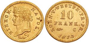 10 франков 1813 года