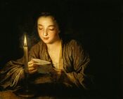 Девушка со свечой. Около 1700 ГМИИ им. А. С. Пушкина, Москва