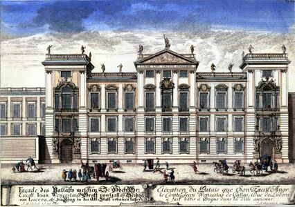 Историческое изображение дворца.