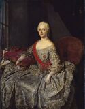 Портрет Иоганны Елизаветы Гольштейн-Готторпской, матери Екатерины Второй. Дрезденская галерея.