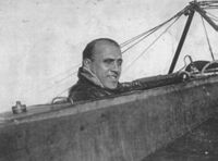 Хорхе Ньюбери в кабине своего Morane-Saulnier