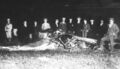 Обломки самолёта Хорхе Ньюбери после аварии 1 марта 1914 года
