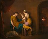 Дж. Райт (Райт из Дерби). Коринфская дева. Ок. 1784 г. Холст, масло. Национальная галерея, Вашингтон