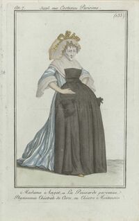 Мадам Анго. Иллюстрация из Journal des dames et des modes. 1799