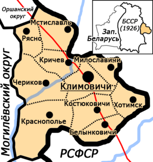 Калининский округ на карте