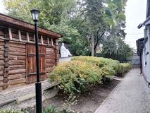 Территория музея и памятник К. Циолковскому