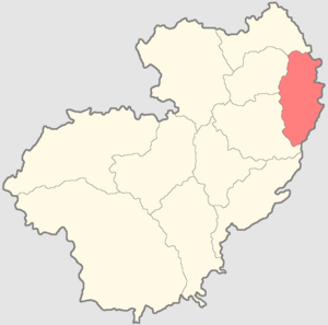 Тарусский уезд на карте