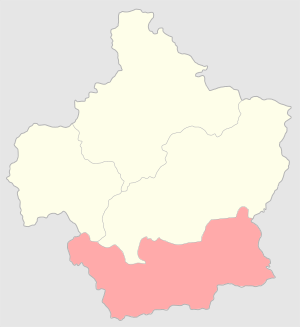 Кагызманский округ на карте