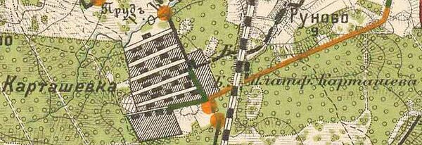 План деревни Карташевка. 1913 год