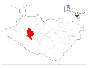 Касбийский район на карте