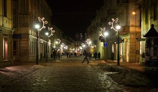 Старый город Каунаса зимой