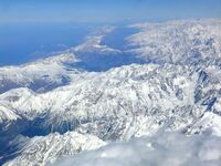Кавказские горы (вид с воздуха)