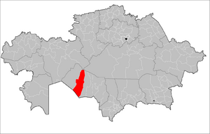 Казалинский район на карте