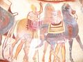 Кучер и упряжные лошади, репродукция настенной росписи