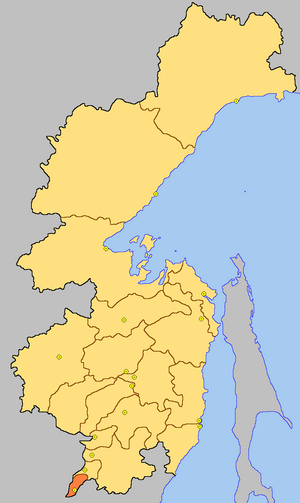 Бикинский район на карте