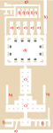 Схема заупокойного храма Хефрена