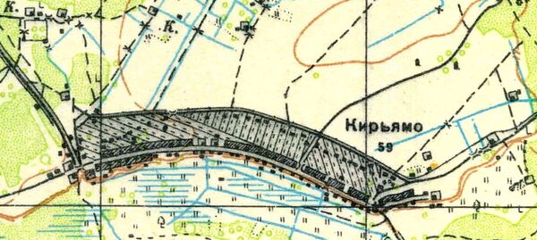 План деревни Кирьямо. 1930 год