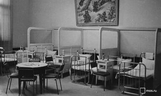 Детская комната вокзала. 1980 год