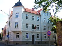 Жилой дом начала XX века в стиле югенд в историческом Новом городе Клайпеды