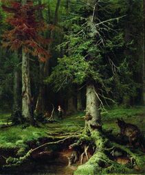 Красная шапочка в лесу (1887)[7]