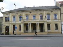 Здание библиотеки в Новом городе Клайпеды по улице Herkaus Manto (улица Геркуса Мантаса)